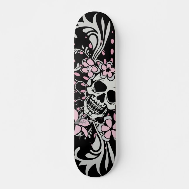 Skateboard Crâne Vintage (Devant)