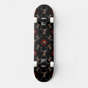 Skateboard Crânes de pirate
