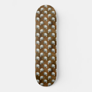 Skateboard Crânes gothiques sur cuivre