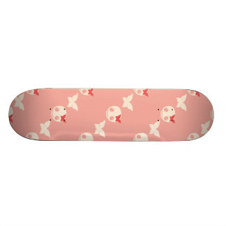 Skateboard Crânes roses mignons
