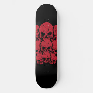 Skateboard Crânes rouges