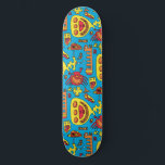 Skateboard Crazy Ocean Créations et la plage de sous-marin ja<br><div class="desc">sauvage et farfelue sous les caricatures de mer. craps funky,  poisson inconnu et bien sûr une subamarine jaune.</div>