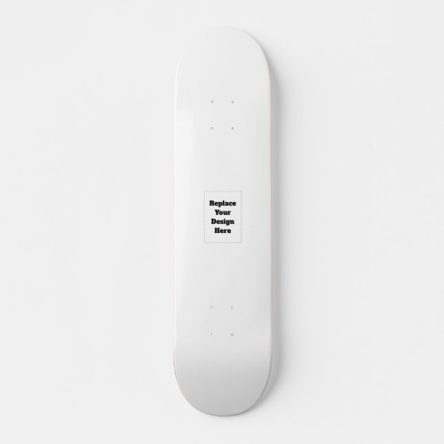 Skateboard Créez votre propre blanc  (Devant)