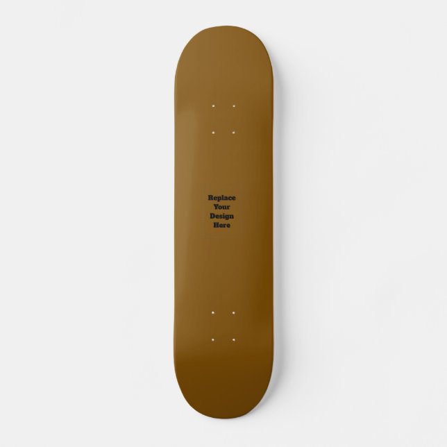 Skateboard Créez Votre Propre Brun (Recto)