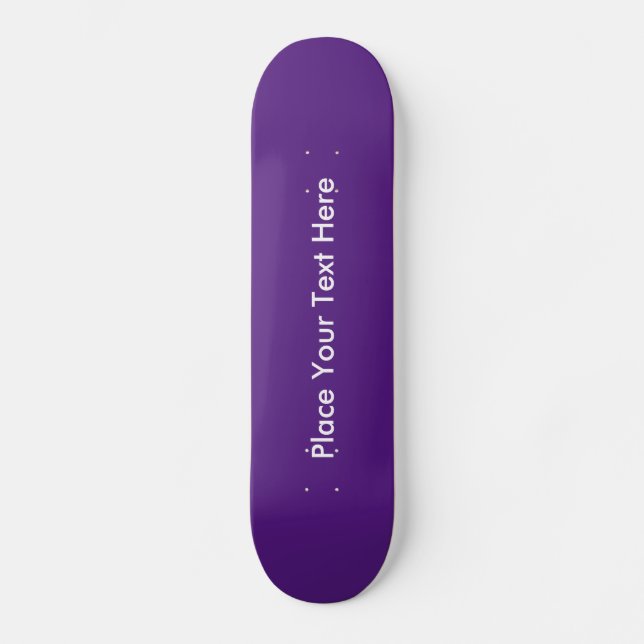 Skateboard Créez votre propre message personnalisé Purple (Recto)