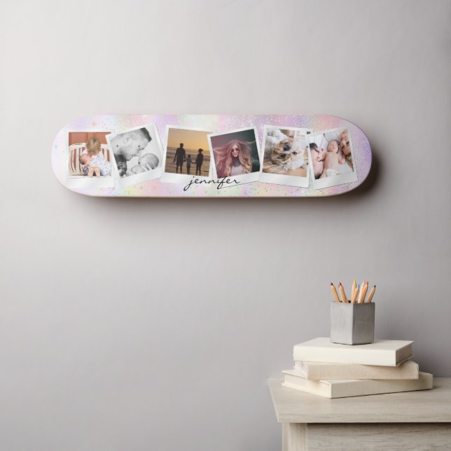 Skateboard Créez votre propre mignon fille Parties scintillan (Art mural (Horz))