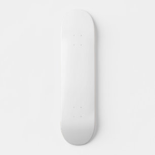 Skateboard Créez votre propre personnalisation Solide Blanc