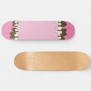 Skateboard Crème glacée rosée gelée gouttes gouttes