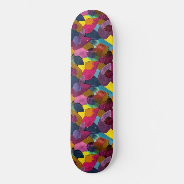 Skateboard Crête de couleur 3 (Recto)