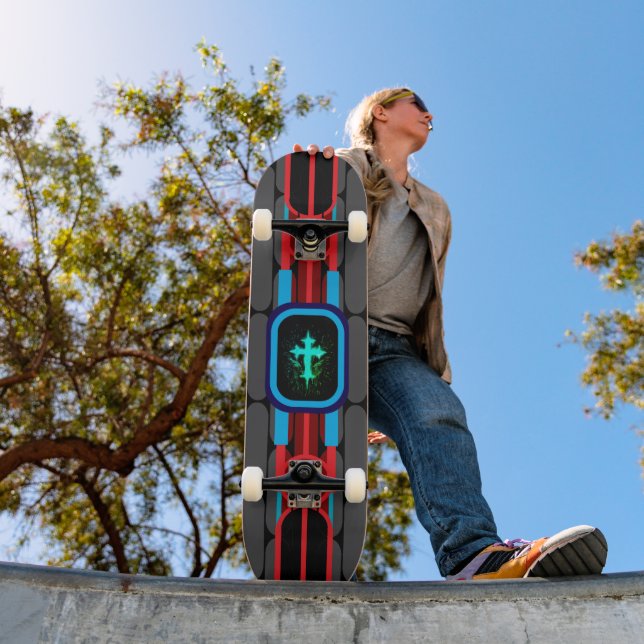 Skateboard Croix (Extérieur 1)