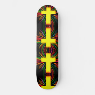 Skateboard Croix Abstraite