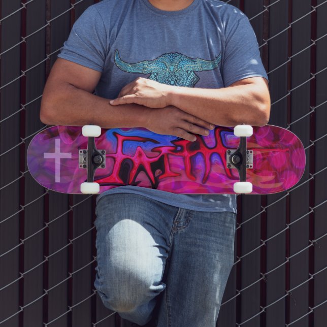 Skateboard Croix de la Foi (Extérieur 3)