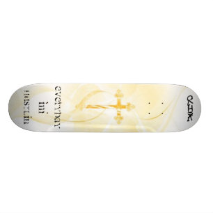 Skateboard croix vraie du hustlin im de conseil quotidien de