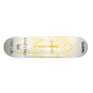 Skateboard croix vraie du hustlin im de conseil quotidien de