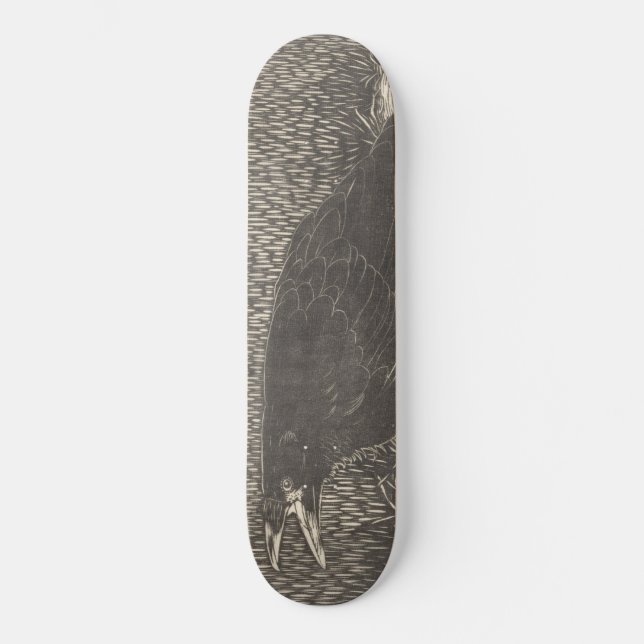 Skateboard Crow hurlant (par Jan Mankes) (Recto)