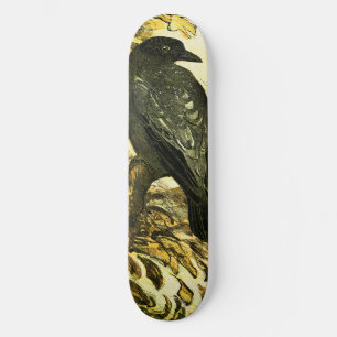 Skateboard Crow vintage Perché sur une branche Theo van Hoyte