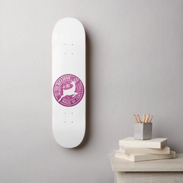 Skateboard CROYEZ À LA MAGIE DE ... noël (Art mural)
