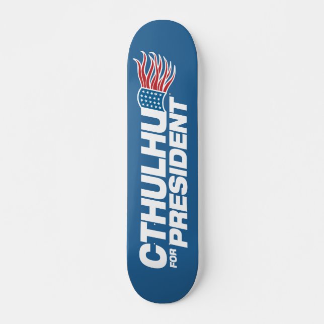 Skateboard Cthulhu pour le président - HP Lovecraft (Devant)