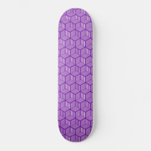 Skateboard Cubes à bandes violettes