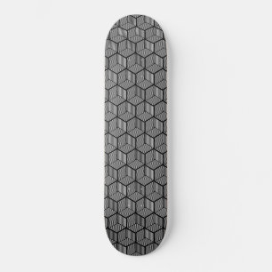 Skateboard Cubes à rayures noires
