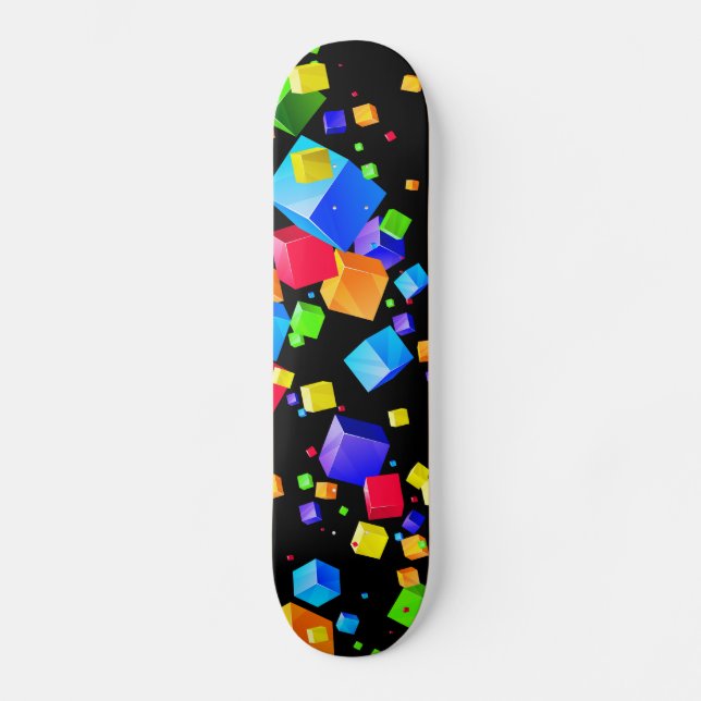 Skateboard Cubes colorés 2 (Recto)