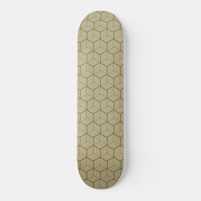 Skateboard Cubes triés Brown (Recto)