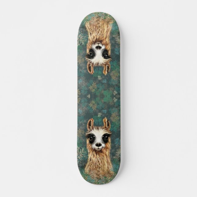 Skateboard Curious Baby Llama (Devant)