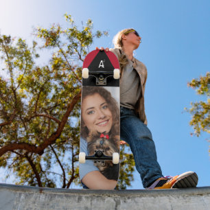 Skateboard Custom Photo Monogram Personalize 