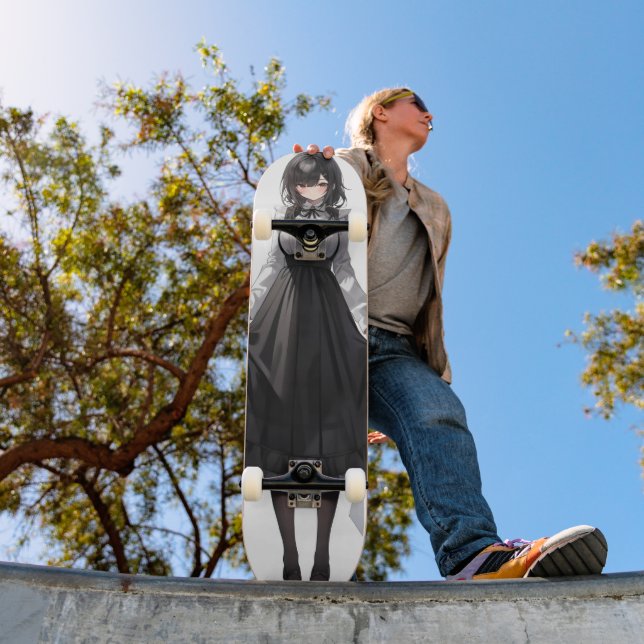 Skateboard Cute Anime Maid (Extérieur 1)