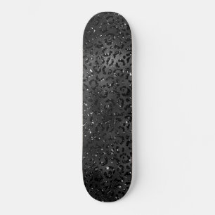 Skateboard Cute Black Cheetah Leopard Peau Imprimer Animal