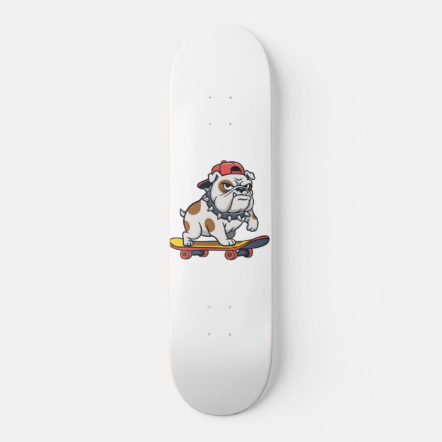 Skateboard Cute Bulldog Skater (Recto)