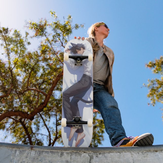 Skateboard Cute Catboy Anime (Extérieur 1)