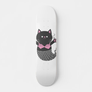 Skateboard Cute chatte sirène silhouette - Choisir la couleur