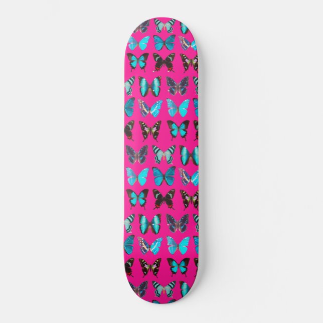 Skateboard Cute Colorful Butterfly Pattern (Recto)