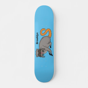 Skateboard Cute Emperor Tamarin illustration