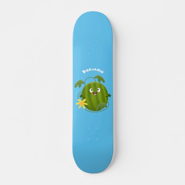 Skateboard Cute happy smiling watermelon cartoon (Devant)