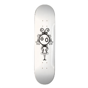 Skateboard Cute Kawaii Cartoon Girl