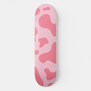 Skateboard Cute Kawaii Strawberry Cow Motif Skate