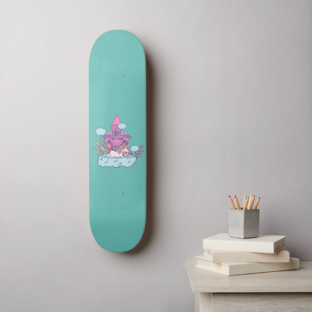 Skateboard Cute licorne (Art mural)