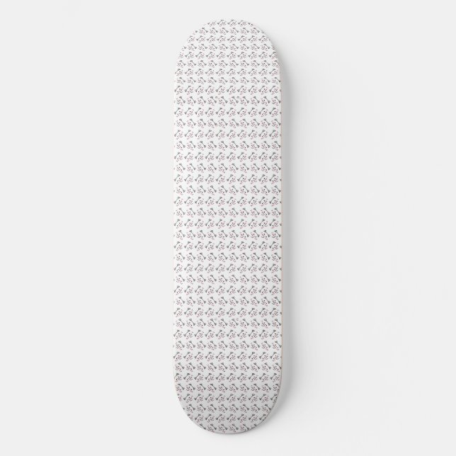 Skateboard Cute Motif de chat Arrière - plan sans couture (Recto)