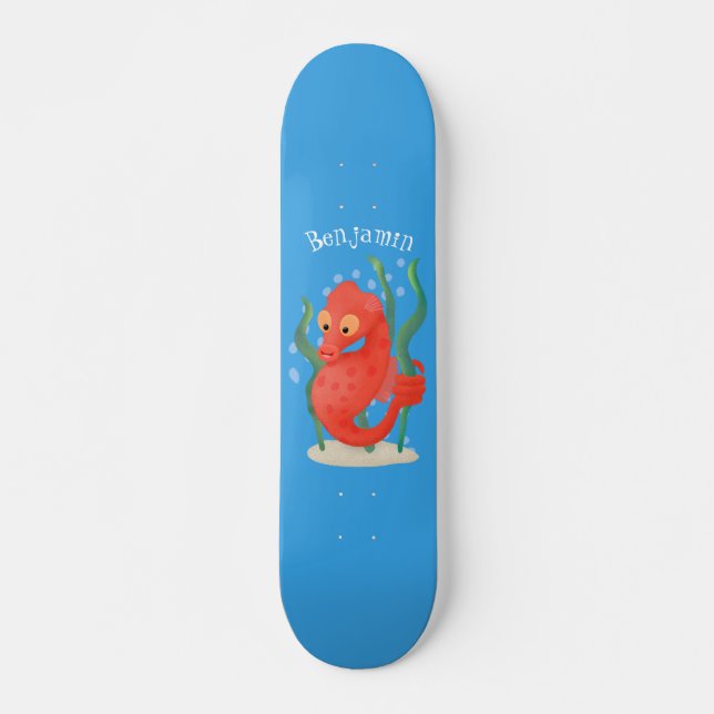 Skateboard Cute pygmy seahorse cartoon (Devant)
