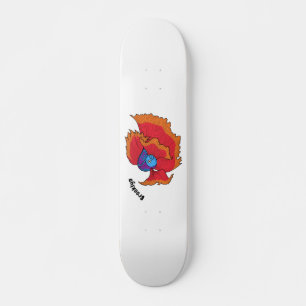 Skateboard Cute Siamese combattant le poisson betta dessin 