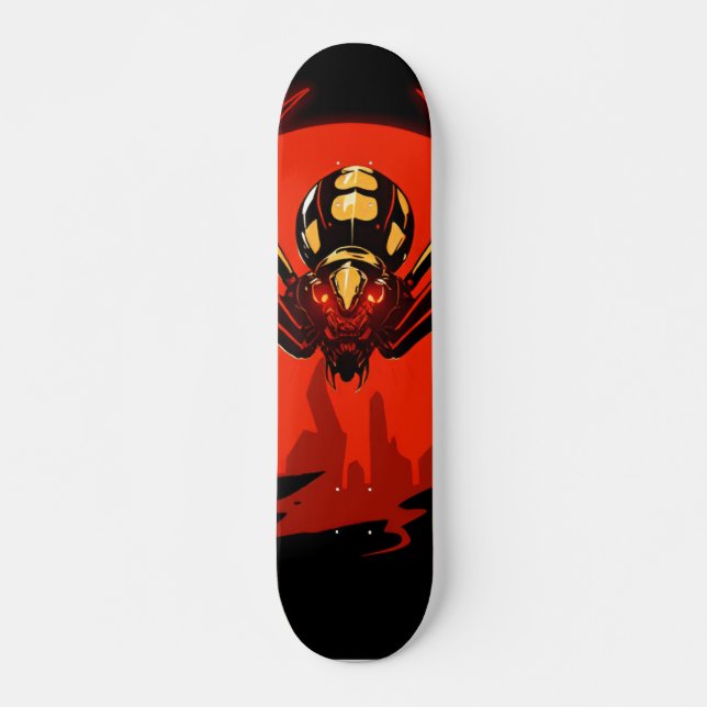 Skateboard cyber punk spider (Devant)