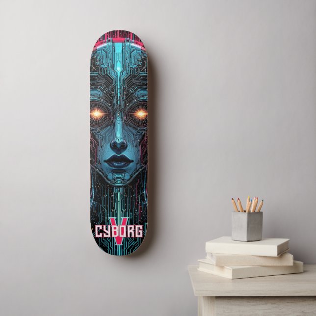 Skateboard Cyborg Circuitry fantôme (Art mural)