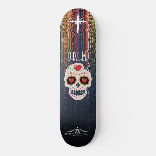 Skateboard D.D.L.M. Calavera (Recto)