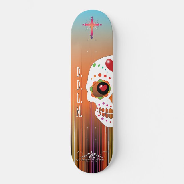 Skateboard D.D.L.M. Calavera (Recto)