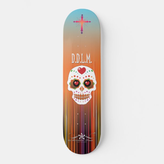 Skateboard D.D.L.M. Calavera (Recto)