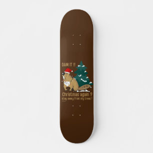 SKATEBOARD DAM IT ! NOËL DE NOUVEAU ? RESTEZ LOIN DE MES ARBR