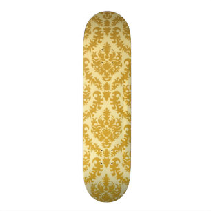 Skateboard Damassé d'or