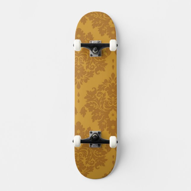 Skateboard Damassé d'or de luxe (Recto)